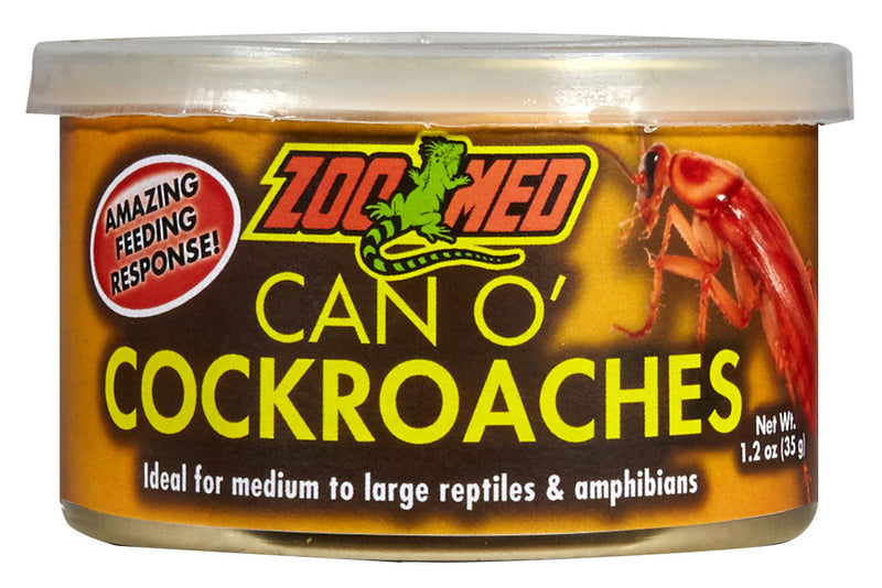 Zoo Med Can O' Cockroaches 35g - For Medium to Large Reptiles & Amphibians