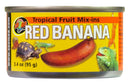 Zoo Med Tropical Fruit Mix-Ins - Red Banana - 95g (3.4oz) - Fresh Canned Fruits In Sauce