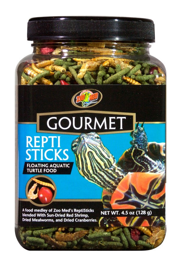 Zoo Med Gourmet Repti Sticks Aquatic Turtle Food 184g (6.5oz) - Floating