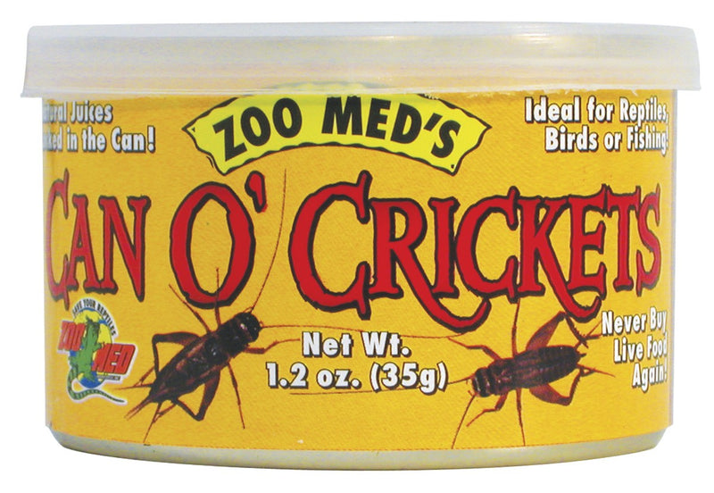 Zoo Med Can O' Crickets 35g - Ideal for Reptiles, Birds & Fishing