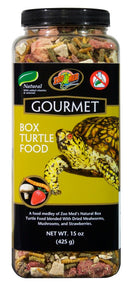 Zoo Med Gourmet Box Turtle Food 425g (15oz) - Mealworms, Mushrooms, & Strawberries