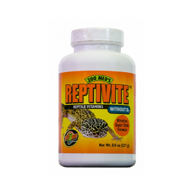 Zoo Med ReptiVite WITHOUT D3 - 8 oz - Reptile Vitamins