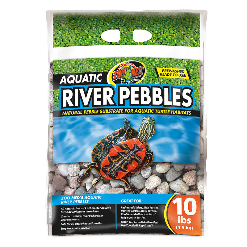 Zoo Med Aquatic River Pebbles - 10 lb