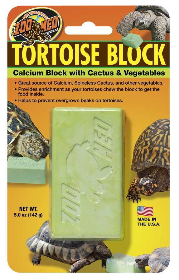 Zoo Med Tortoise Block 142g (5oz) - Calcium Block with Cactus & Vegetables