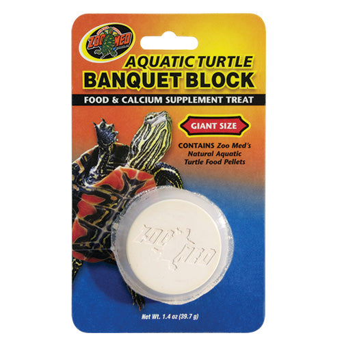 Zoo Med Aquatic Turtle Banquet Block - 39.7g - Food & Calcium Supplement