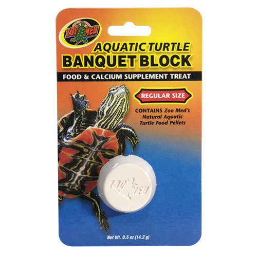 Zoo Med Aquatic Turtle Banquet Block - 14.2g - Food & Calcium Supplement