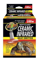 Zoo Med ReptiCare Ceramic Infrared Heat Emitter 100w - Non-Light Heating Source CE-100