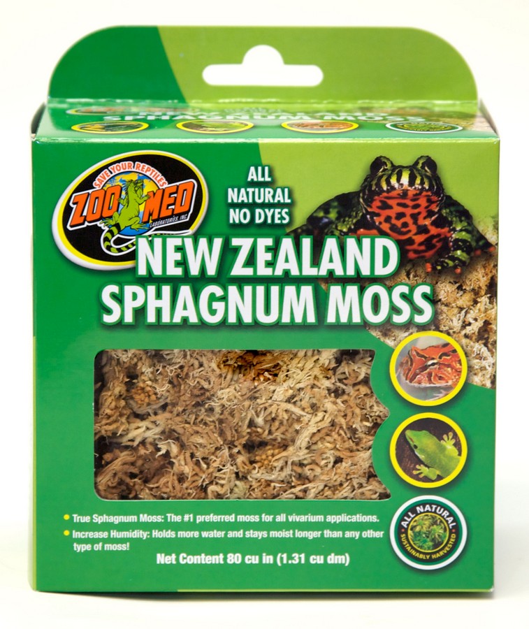 Zoo Med New Zealand Sphagnum Moss Reptile Bedding - 80cu.in - All Natural