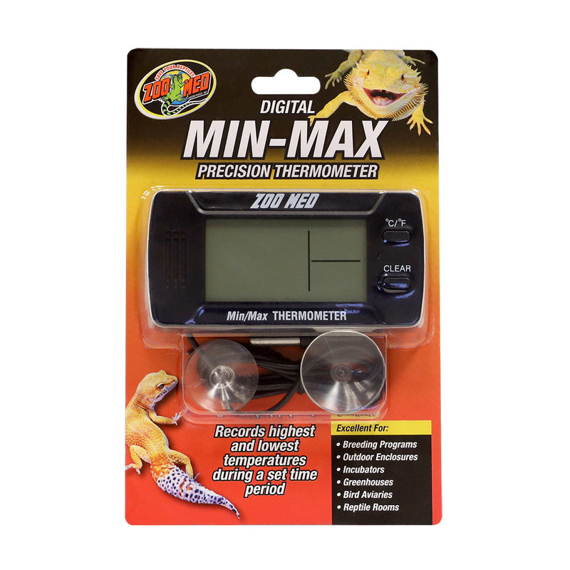 Zoo Med Digital Min-Max Precision Thermometer - Records Highest & Lowest