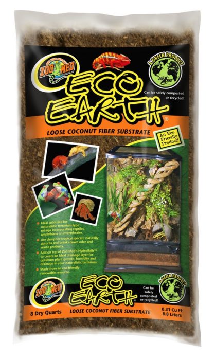 Zoo Med Eco Earth - 8 qt/8.8L Bag - Loose Coconut Fiber Substrate