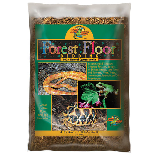 Zoo Med Forest Floor™ Reptile Bedding - 4 Quart - 100% Natural Cyprus Mulch