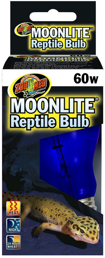 Zoo Med Moonlite Reptile Bulb - 60w - Simulates Night Time Moonlight