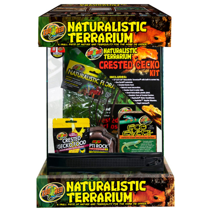 Zoo Med Naturalistic Terrarium® Crested Gecko Kit - Complete Kit 12"x12"x18"