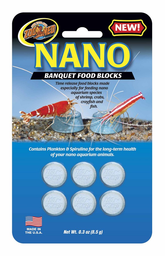 Zoo Med Nano Banquet Mini Blocks - 8.5g (0.3oz) - Time Release Food Blocks