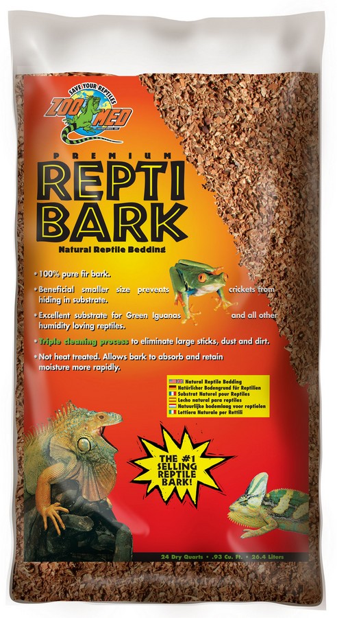 Zoo Med ReptiBark - 24 qt/26.4L Bag - 100% Pure Fir Bark - Natural Reptile Bedding