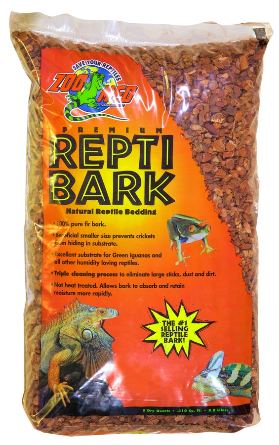 Zoo Med ReptiBark - 8 qt/8.8L Bag - 100% Pure Fir Bark - Natural Reptile Bedding