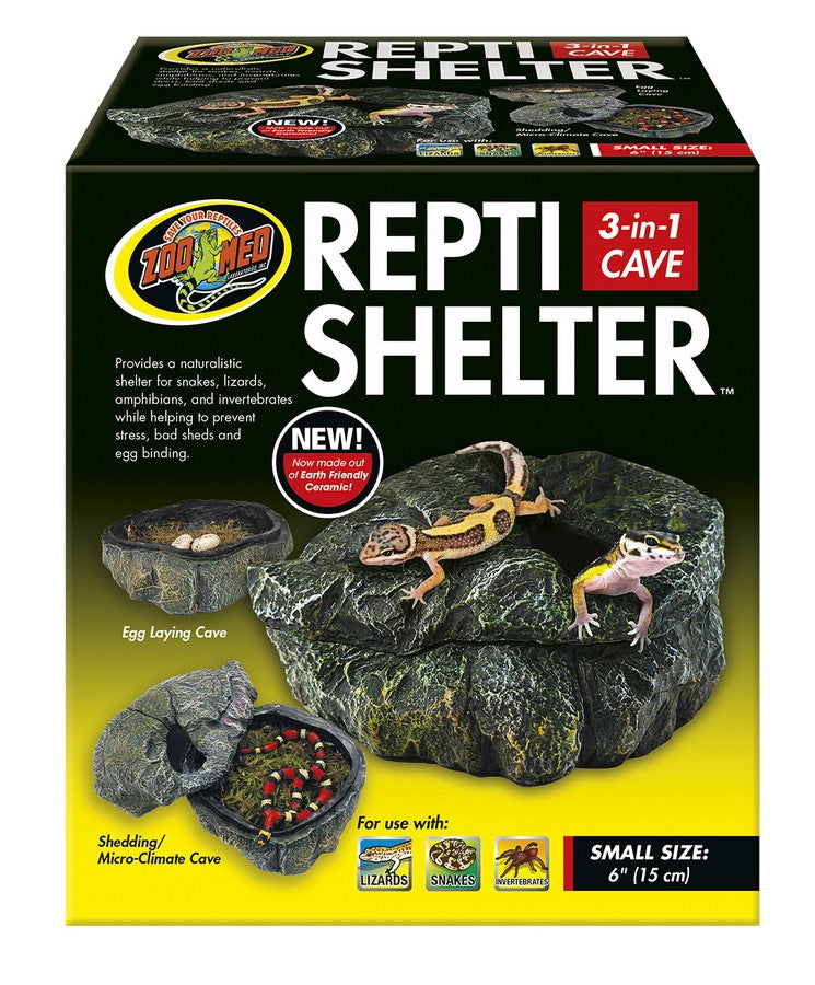 Zoo Med Repti Shelter 3in-1 Cave - Large 12" - Egg Laying Cave