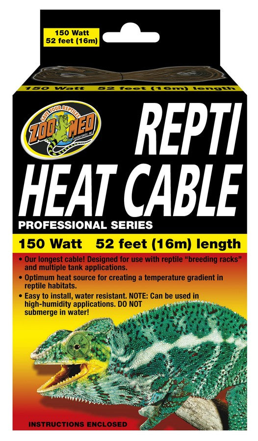 Zoo Med Repti Heat Cable - 150w - 16m Length - Breeder Size