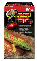 Zoo Med Nocturnal Infrared Heat Lamp 50w - 24hr Heat Source