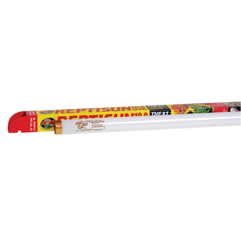 Zoo Med ReptiSun 10.0 T8-HO UVB Fluorescent Lamp - 15 W - 18"