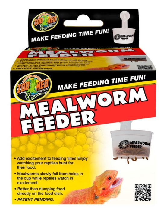 Zoo Med Mealworm Feeder - Mealworms Slowly Fall From Holes