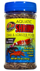 Zoo Med Aquatic Shrimp/Crab/Lobster Food 56.6g (2oz) - Sinking Sticks