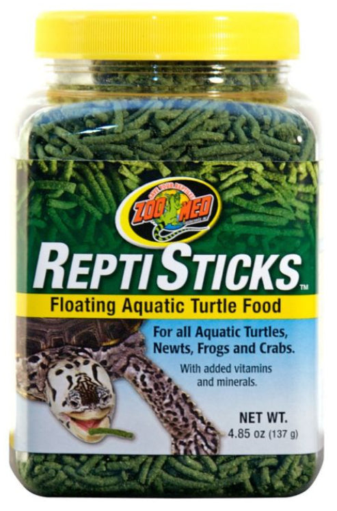 Zoo Med ReptiSticks Turtle Food 113g (4.85oz) - Floating Aquatic Turtle Food