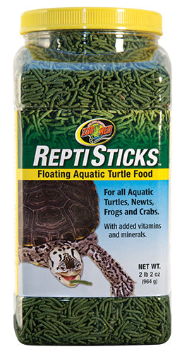 Zoo Med ReptiSticks Turtle Food 964g (2lb-2oz) - Floating Aquatic Turtle Food