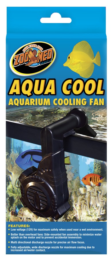 Zoo Med Aqua Cool Aquarium Cooling Fan - Fully Adj. Side-Mounting Aquarium Fan