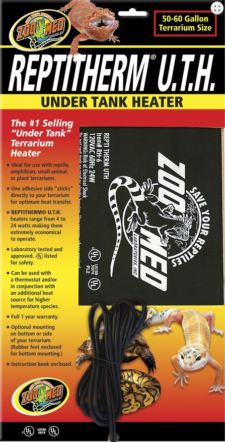 Zoo Med ReptiTherm Under Tank Heater for 50-60 Gallon Terrariums RH-6