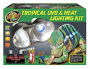Zoo Med Tropical UVB & Heat Lighting Kit - Dual Fixture with Bulbs
