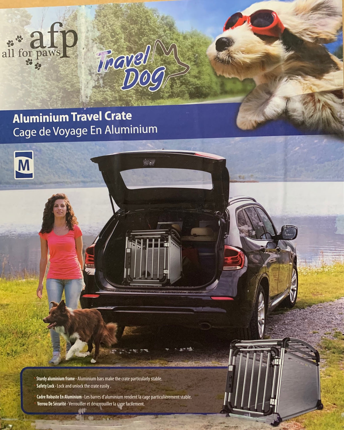 All for paws travel dog aluminum crate hotsell