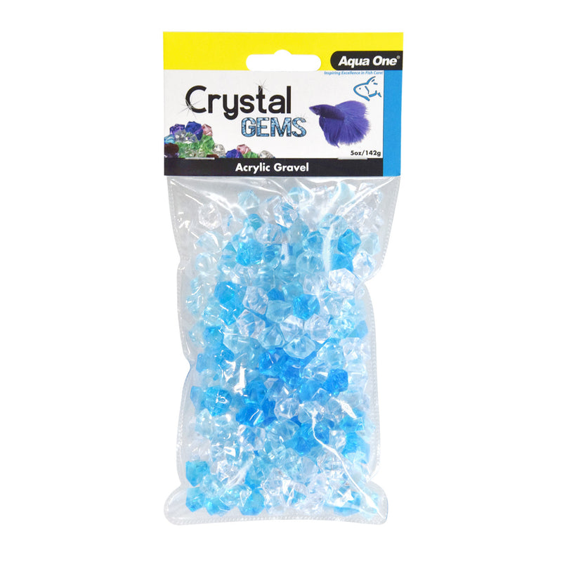 Crystal Gems Acrylic Gravel - Blue Ice - 5 oz