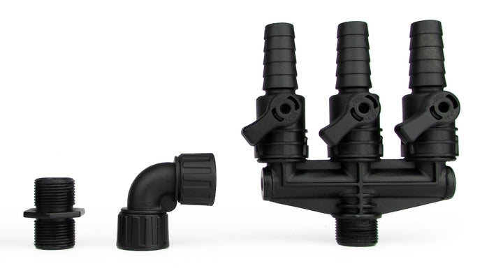 Aquascape - Barbed 3 Way Valve - 3/4" MPT x 3/4" Barbed - 88026