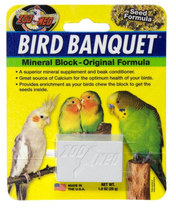 ZOO Med Bird Banquet seed formula Mineral Block