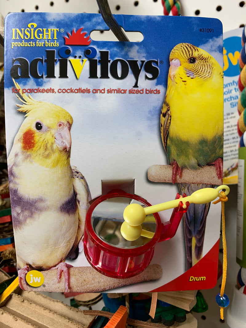 JW ACTIVITOY DRUM BIRD TOY