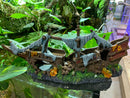 Broken Pirate Ship aquarium ornament
