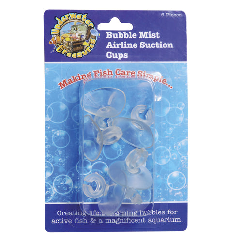 Bubble Mist Airline Suction Cups - 6 pk