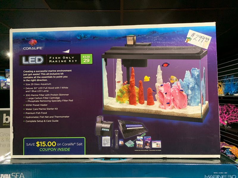 Coralife LED Marine Kit 29 gallon Fish Only - Main Image