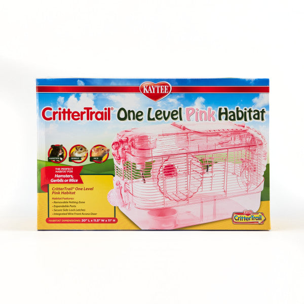 Kaytee CritterTrail One Level Habitat (Pink Edition)