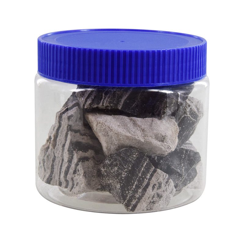 Black and White Multilayer Rock Pieces Jar - Great For Nano Tanks..