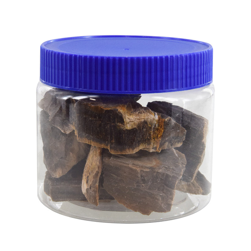 Petrified Wood Rock Pieces Jar - Great For Nano Tanks..