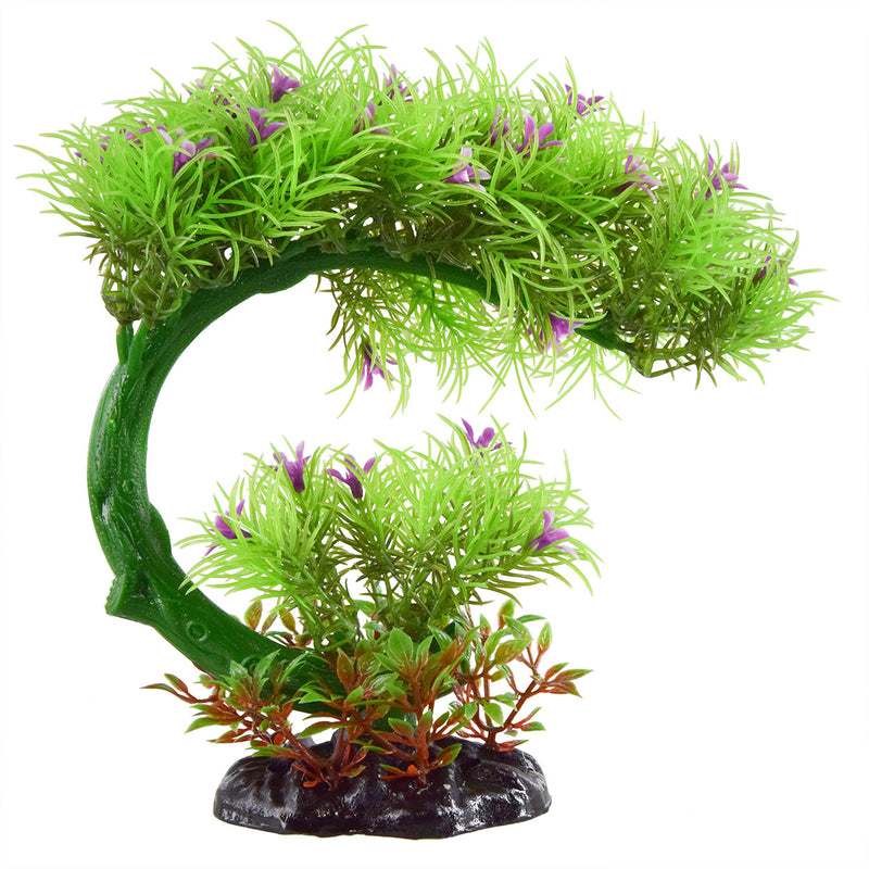 Flowering Bonsai Plastic Aquarium Plant