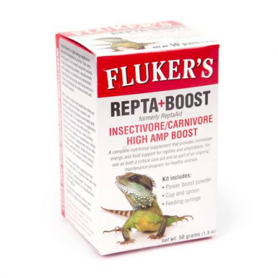 FLUKER'S® REPTA+BOOST INSECTIVORE/CARNIVORE HIGH AMP BOOST 50 GM