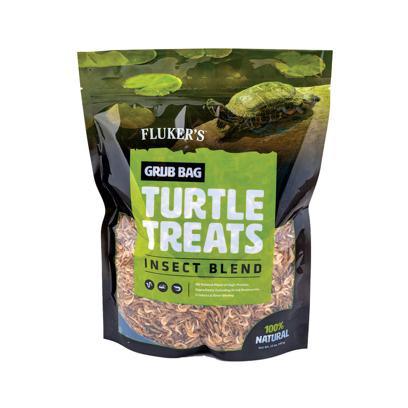 Fluker's Grub Bag Turtle Treats - Insect Blend - 12 oz - Natural High Protein