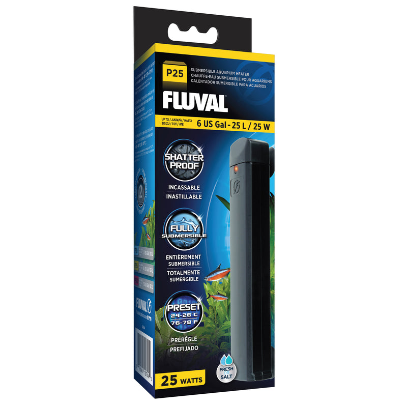 Fluval P25 Submersible Aquarium Heater - 25 W