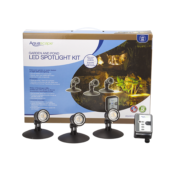 Aquascape 3-Light Garden and Pond Spotlight Kit 84030