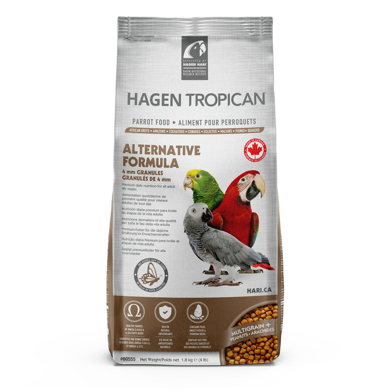 Tropican Alternative Formula for Parrots - 1.8 kg (4 lb) Made In Canada