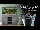 Shaker Aquarium Set, 66.5 US Gal / 252 L - Black Oak  MAY NOT SHIP