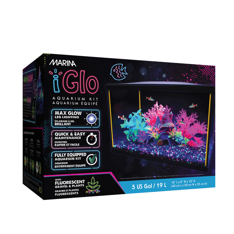 Marina iGlo Glow Aquarium Kit - 19 L (5 US gal)